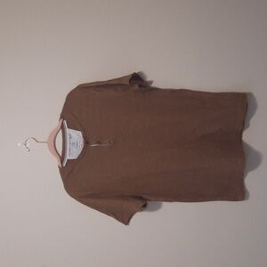 Banana Republic Brown Short Sleeve Henley